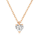 Single Zircon Pendant Necklace