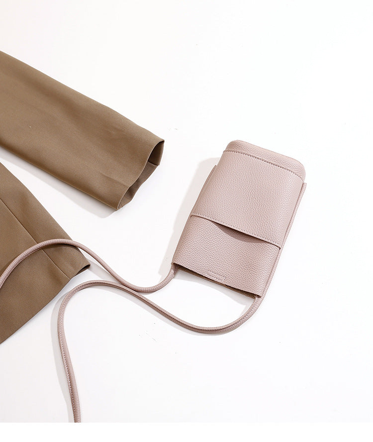 Casual crossbody mobile phone bag, simple red cute mini vertical bag, change bag female - SJB-DIAMOND ELITES
