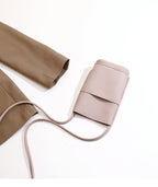 Casual crossbody mobile phone bag, simple red cute mini vertical bag, change bag female - SJB-DIAMOND ELITES
