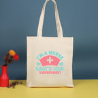 Canvas printed shoulder bag, fashionable and lightweight shopping bag, large-capacity cotton bag 2pcs hobo. - SJB-DIAMOND ELITES