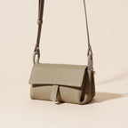 Genuine Leather Women's Bag, Cowhide Small Shoulder Bag, Soft Leather Versatile Simple Solid Color Shoulder Messenger Bag, Small Crossbody Bag for Women with Flaps - SJB-DIAMOND ELITES