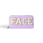 Women's alphabet embroidered wallet, long coin purse, nylon zipper ticket holder, multi-function card bag - SJB-DIAMOND ELITES