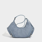Stylish vintage zip pocket locomotive bag, shoulder bag, hobo bag casual, underarm bag - SJB-DIAMOND ELITES