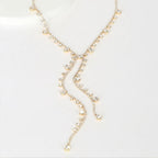 MAC088 Personalized Long Tassel Irregular Diamond Necklace - SJB-DIAMOND ELITES