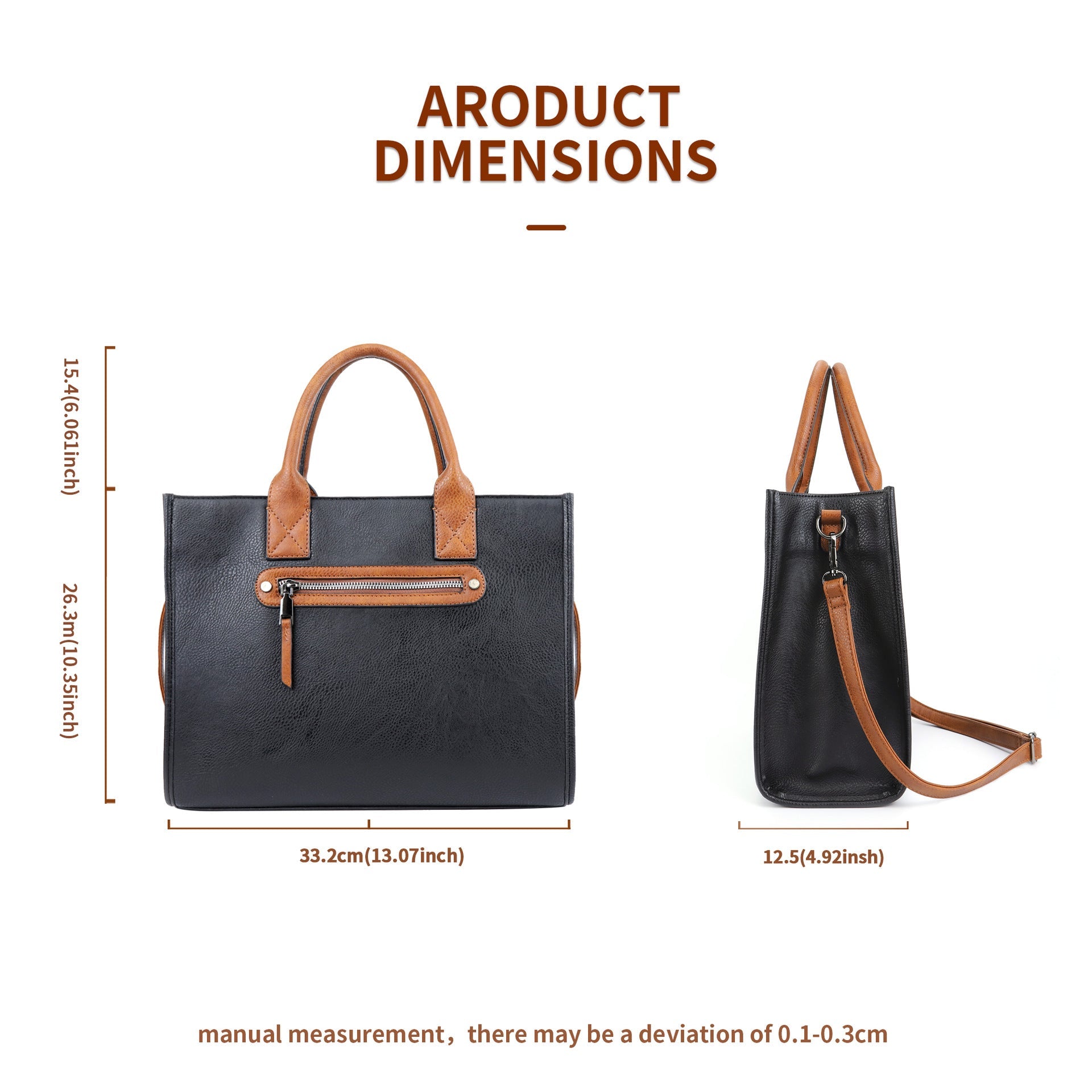 Women tote bag with small pouch, handbag 2 in 1, - SJB-DIAMOND ELITES