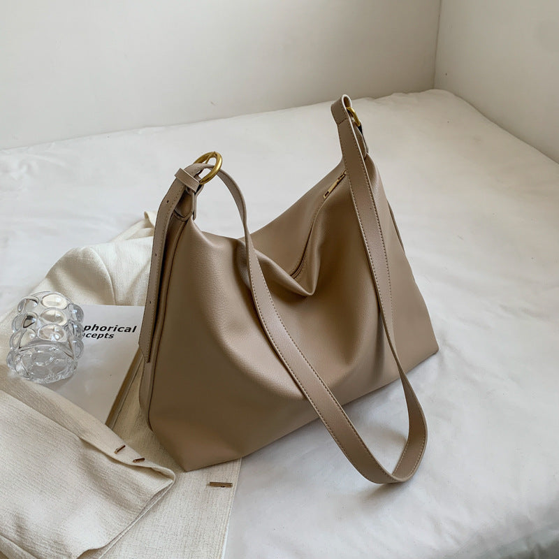 Hobo bag for women, solid color fashion large capacity shoulder bag, crossbody bag casual versatile commuter tote bag - SJB-DIAMOND ELITES