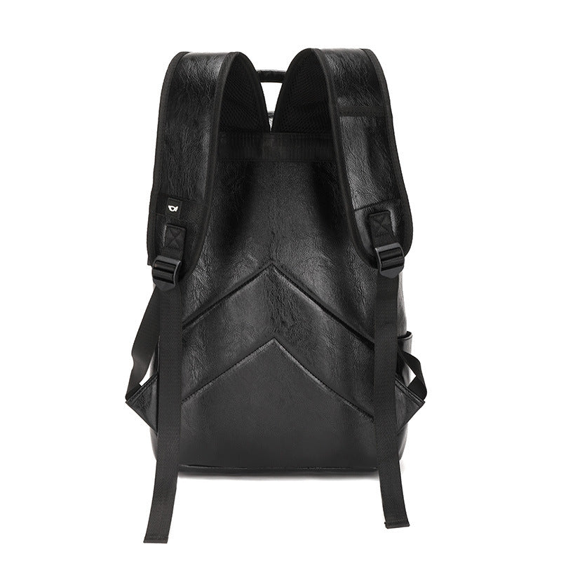 Boutique Men's Backpack Fashion Business Fan Large Capacity Soft Leather Backpack Travel Men's Short-haul School Bag MB21080302 - SJB-DIAMOND ELITES
