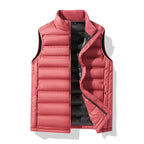 Plus Size Down Stand-up Collar Thermal Thick Graphene Vest Waistcoat