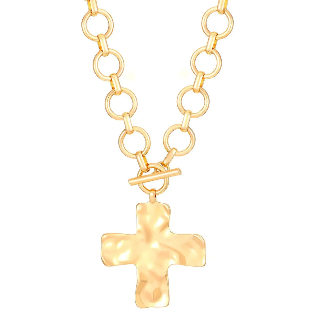 European And American Cross Alloy Pendant Necklace Lootquake LLC