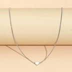 Fashion Snake Bones Chain Love Pendant Necklace