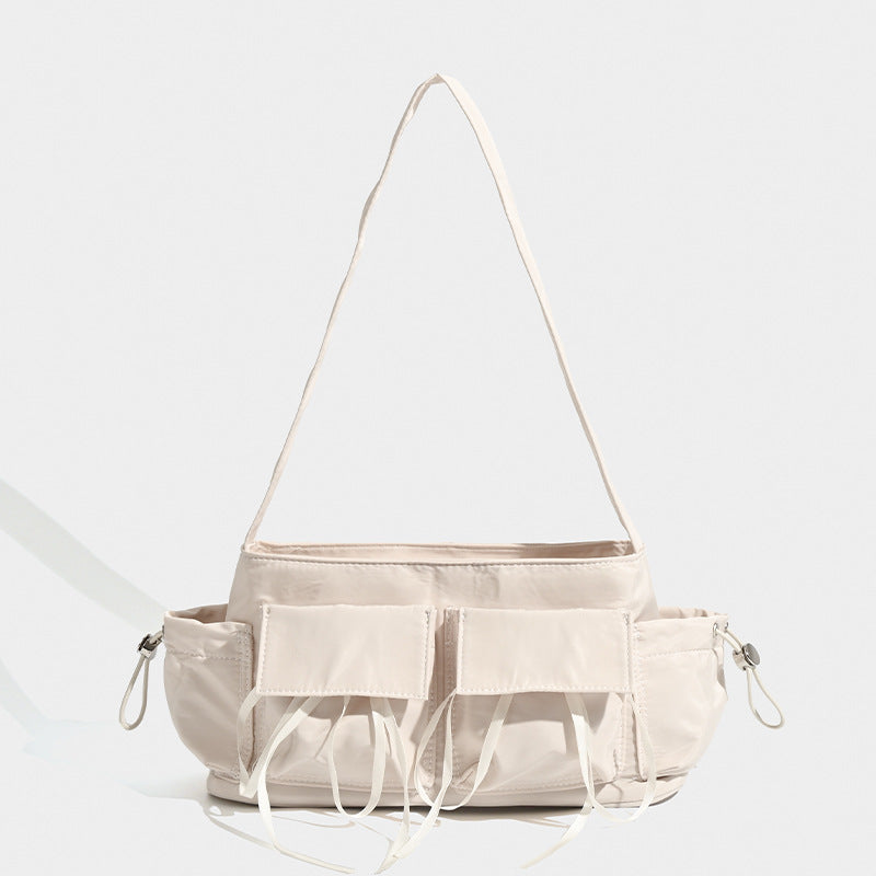 Summer nylon texture portable shoulder bag, casual underarm bag, hobo shoulder bag, top handle shoulder purse - SJB-DIAMOND ELITES