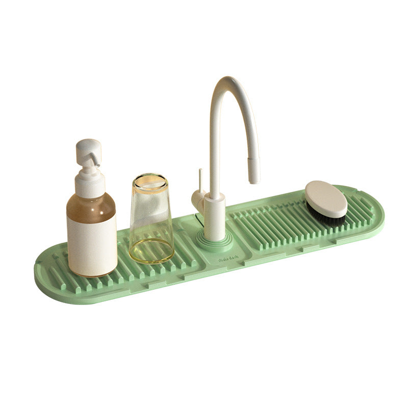 Heightened Slope Faucet Water Draining Pad Pi-Mart