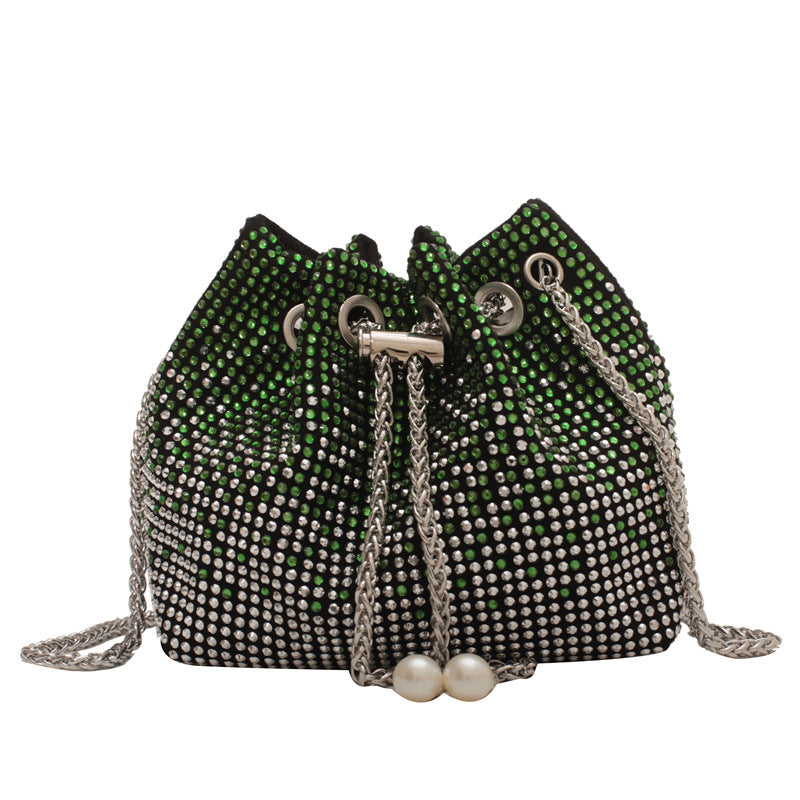 Small crossobdy bag w chain handle sling purse - SJB-DIAMOND ELITES