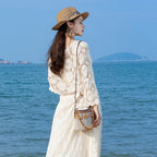 Bohemian small straw bag, seaside vacation mini bucket bag, leisure travel shoulder bag, small woven bag women hobo - SJB-DIAMOND ELITES