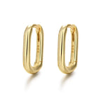 European And American Entry Lux U-shaped Earrings Female Simple Solid Lootquake LLC