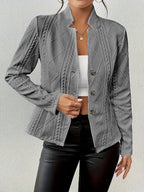Button Pattern Small Suit Jacket Pi-Mart