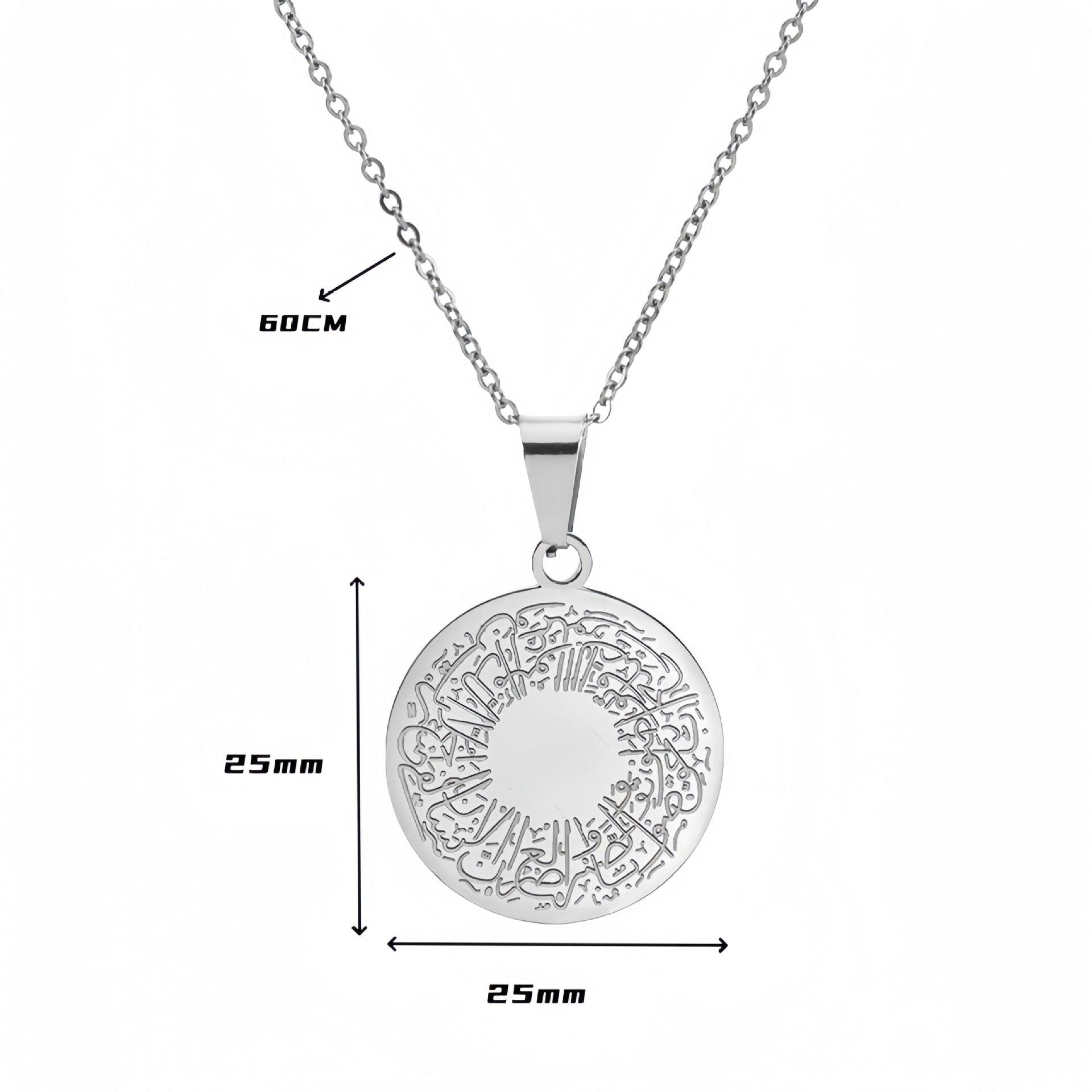 MAC095 Round Titanium Steel Unisex Style Necklace - SJB-DIAMOND ELITES
