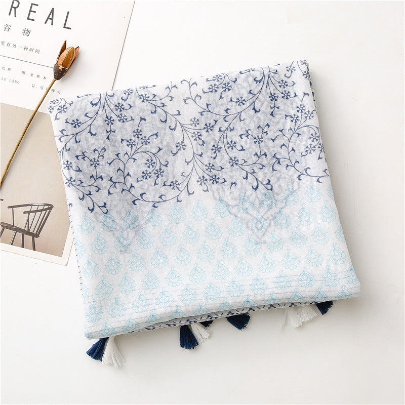 Women Lightweight Colorful Spring Summer Neck Scarf Shawl and Wrap SHOMICOBOUTIQUE