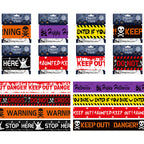 Halloween Warning Strip Tape - Plastic Isolation Decoration Tape for Horror Atmosphere - SJB-DIAMOND ELITES
