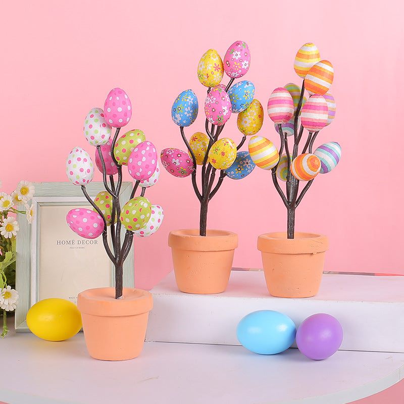 Cartoon Printed Egg Table Decorative Ornaments Pi-Mart