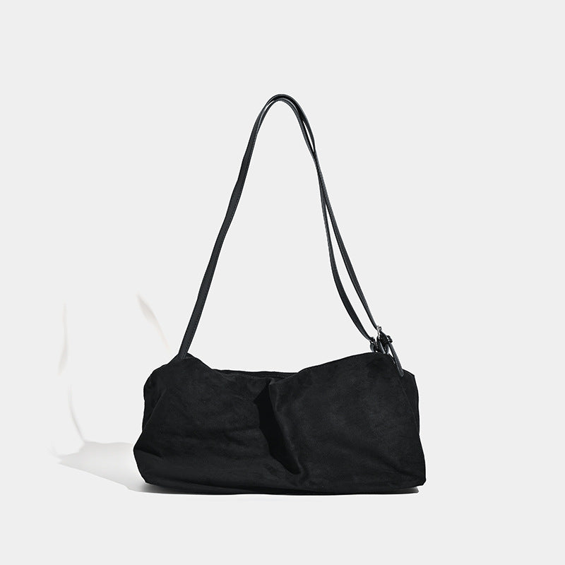 Vintage matte hobo bag, large capacity pillow bag, commuter versatile shoulder crossbody bag - SJB-DIAMOND ELITES