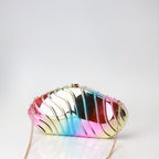 Acrylic Striped Minimalist Chain Banquet Bag, Evening Purse, Evening Bags for Women Formal, Clutch Purse, Clutch Purse Casual, - SJB-DIAMOND ELITES