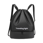 Sports fitness backpack, wet and dry separation swimming backpack purse, short trip waterproof portable backpack