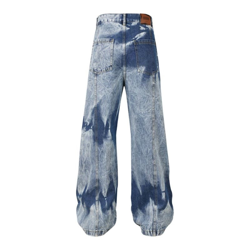 Washed Multi-pocket Design Straight Men's Jeans Lootquake LLC