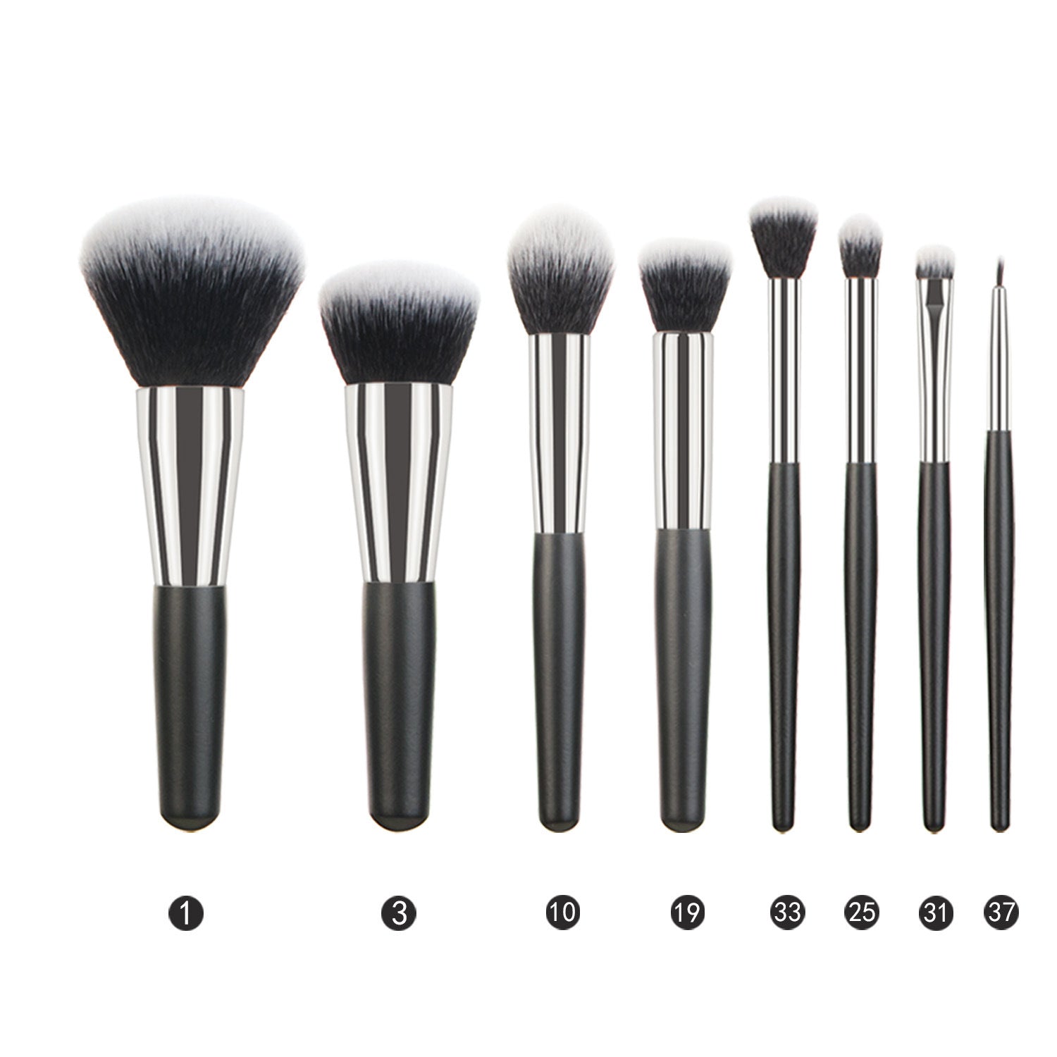 Animal Hair Makeup Brush Full Set Pi-Mart