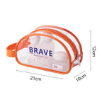 Waterproof beach bag, wet and dry separation fitness bag, toiletry bag, storage goggles, swimsuit swimming bag, Transparent Cosmetic Bag, - SJB-DIAMOND ELITES