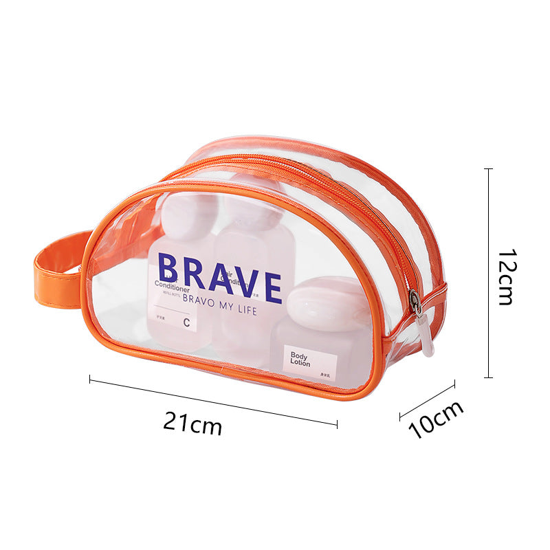 Waterproof beach bag, wet and dry separation fitness bag, toiletry bag, storage goggles, swimsuit swimming bag, Transparent Cosmetic Bag, - SJB-DIAMOND ELITES