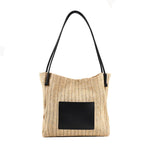 Hobo straw bag, women's summer versatile straw bag, fashionable shoulder hobo bag, large capacity tote bag - SJB-DIAMOND ELITES