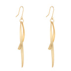 Gold Earrings for Women Hypoallergenic Leverback Drop Dangle Earrings Trendy 14K Gold Plated Twisted Spiral Teardrop Rhombus Heart Dangle Earring for Women Dainty Fashion Jewelry Gifts