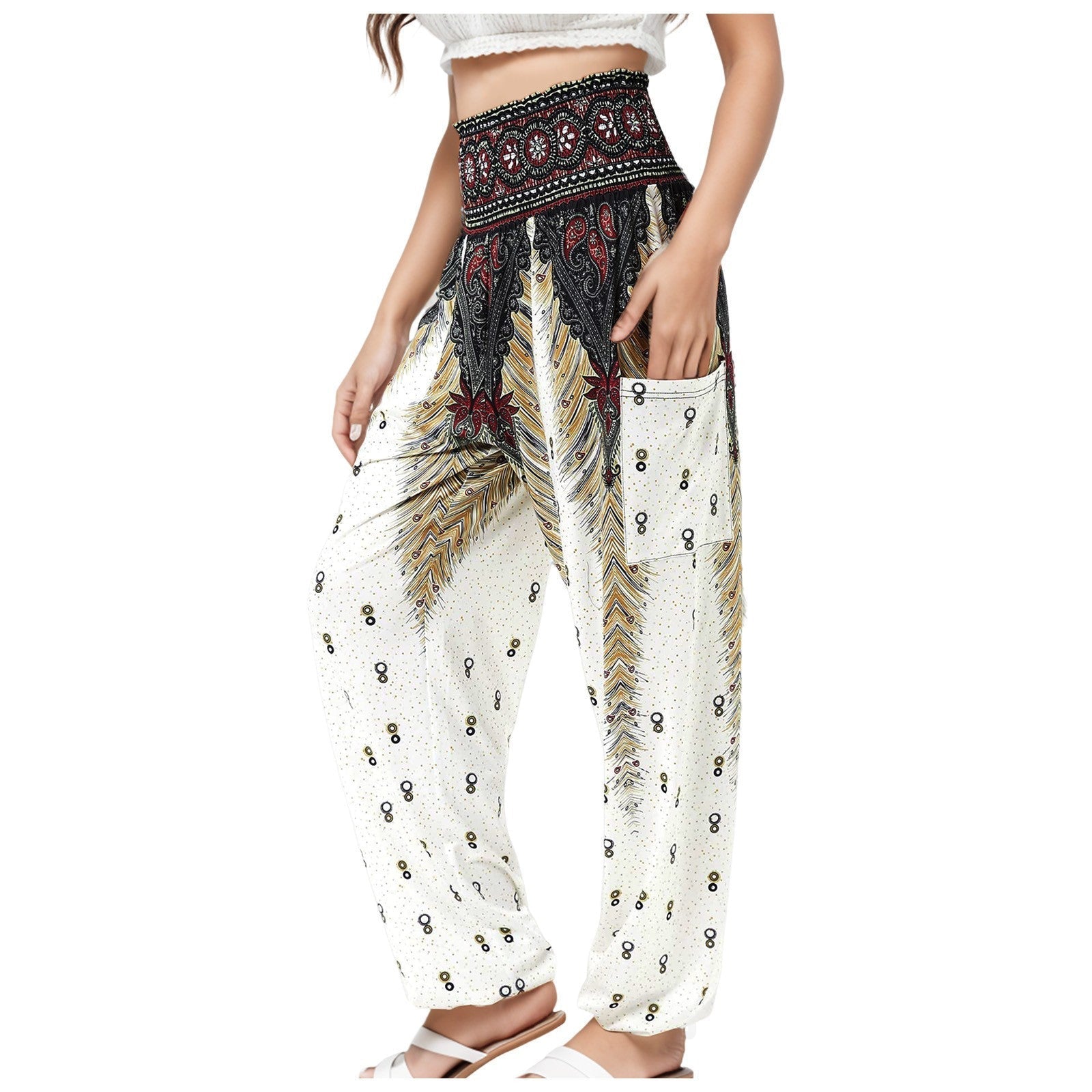 Women's Striped Digital Floral Print Casual Jumpsuit Lootquake LLC