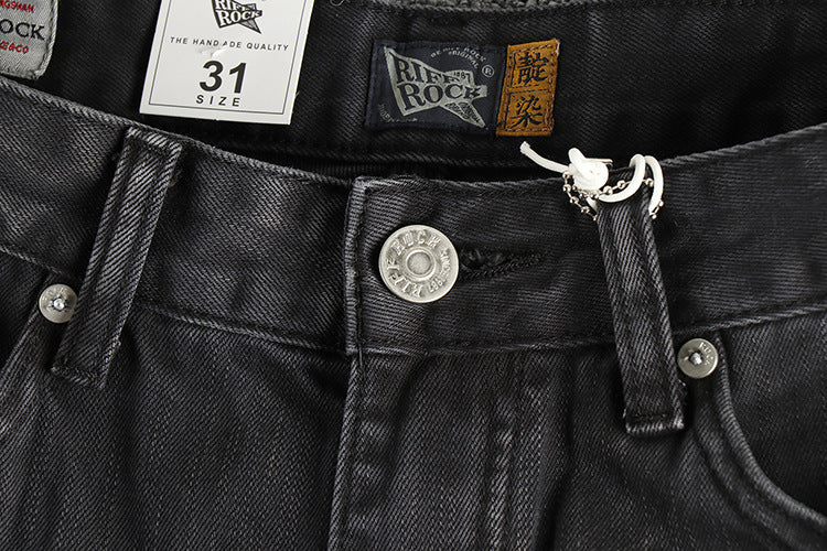 Fashion American Washed Black Gray Jeans Men Lootquake LLC