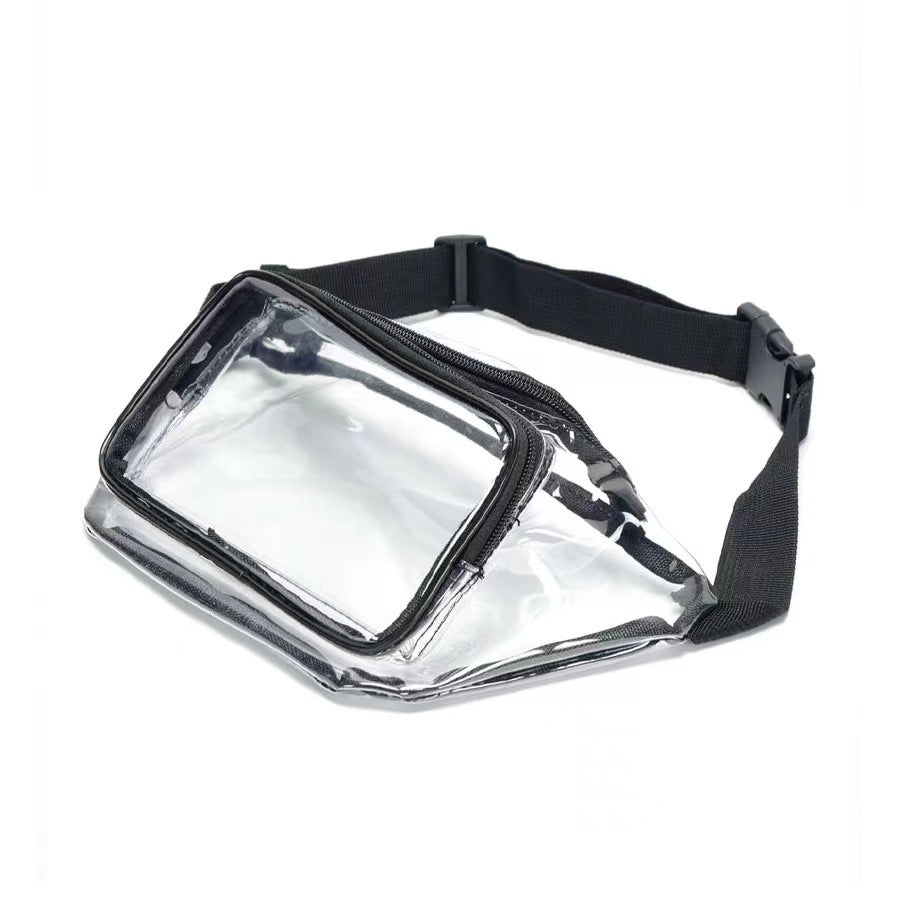 PVC transparent bag waterproof fanny pack Storage Bag for Portable Travel & Sports | Durable Fanny Pack with Clear Design for Secure and Easy Access - SJB-DIAMOND ELITES