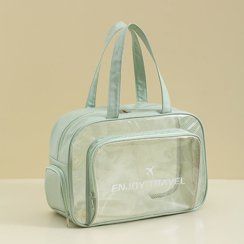 Waterproof beach bag, wet and dry separation fitness bag, toiletry bag, storage goggles, swimsuit swimming bag, Transparent Cosmetic Bag, - SJB-DIAMOND ELITES