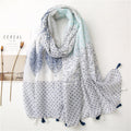 Women Lightweight Colorful Spring Summer Neck Scarf Shawl and Wrap SHOMICOBOUTIQUE