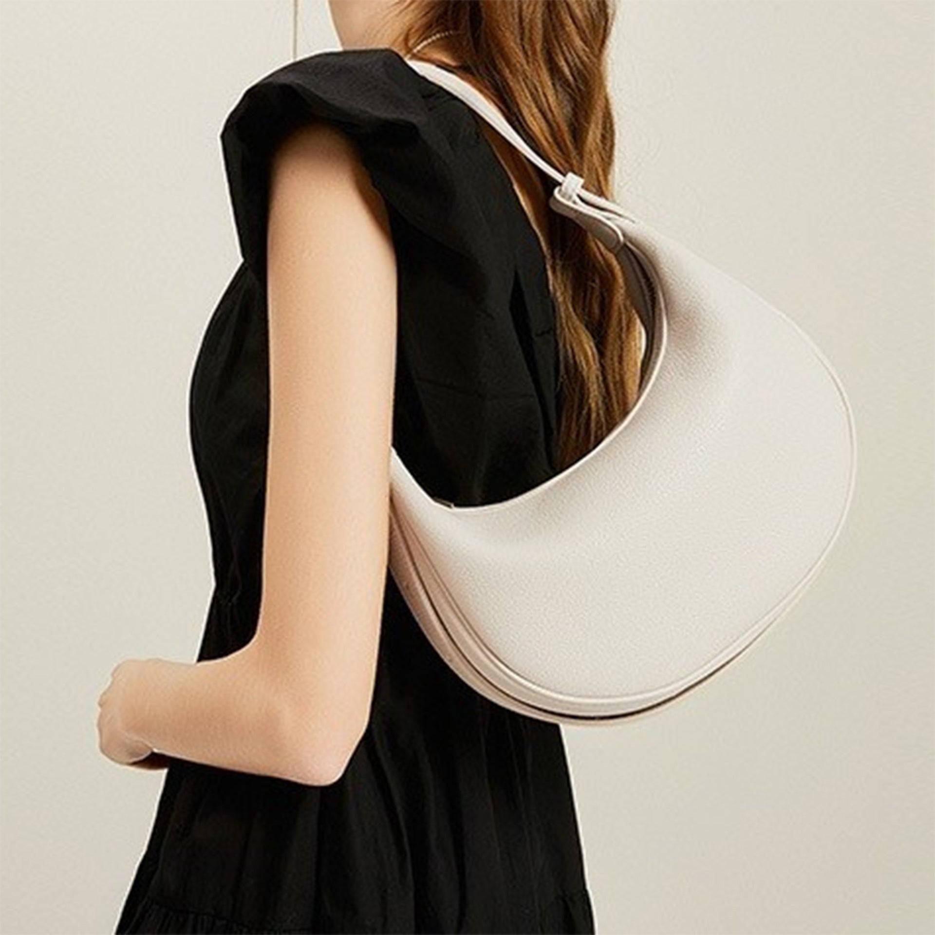 Half Moon Bag, Shoulder Strap Adjustable Shoulder Bag, Hobo Bag for Women - SJB-DIAMOND ELITES