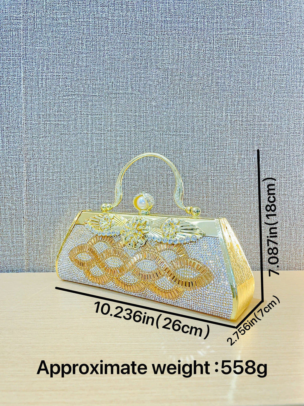 Handmade rhinestone Dinner bag Cocktail Dress Bag Hand-held skew party bag - SJB-DIAMOND ELITES