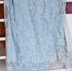 3Meters/lot Off White French Chantilly Lace Fabric , Eyelash Embroidery Lace Craft Bridal Veil Lace Accessory 150cm Width
