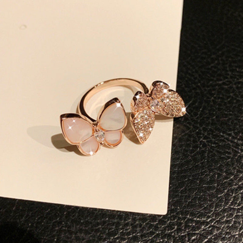 Spinning Ring Temperament Rotatable Snowflake Pi-Mart