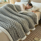 Coral Flannel Winter Thicken Thermal Cover Blanket Pi-Mart