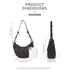 Half moon bag, adjustable shoulder strap crossbody shoulder bag for women, crescent bag, triple use underarm bag, hobo bag for women, - SJB-DIAMOND ELITES