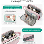 Portable Travel Toilet Bag – Compact Cosmetic Bag for Makeup Storage, Travel Makeup Bag with Organizers, Durable Cosmetic Storage Bag for On-the-Go Beauty Needs - SJB-DIAMOND ELITES