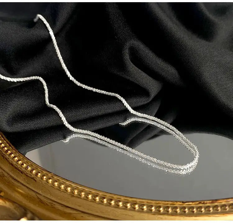 Necklace Female Clavicle Chain Starry Sterling Silver Necklace Lootquake LLC