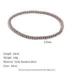 Niche Vintage Stainless Steel Plated 18K Elastic Bead Bracelet Pi-Mart