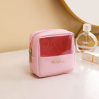 Portable large-capacity travel translucent cosmetic bag, Pu multi-functional waterproof toilet bag, portable skin care product storage bag, makeup bag organizer,Makeup bags, small - SJB-DIAMOND ELITES