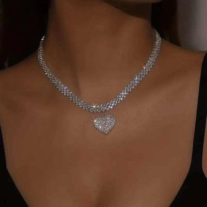 Fashion All-match Love Necklace Women's Sweet Pi-Mart