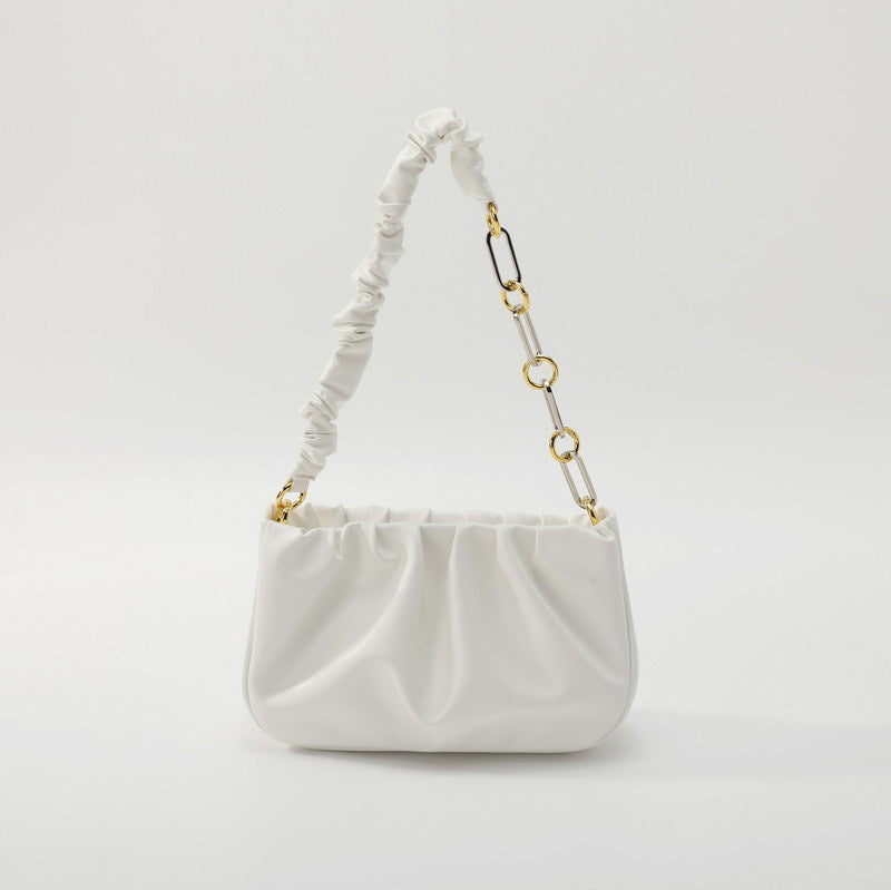 Small shoulder bag wrinkle feature with chain strap 8002 - SJB-DIAMOND ELITES